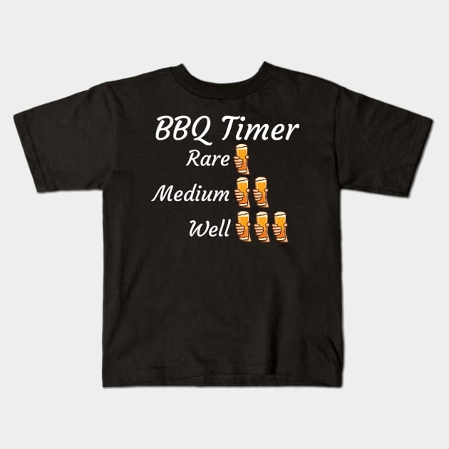 BBQ Timer Kids T-Shirt by maxcode